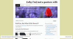 Desktop Screenshot of notapastorswife.com